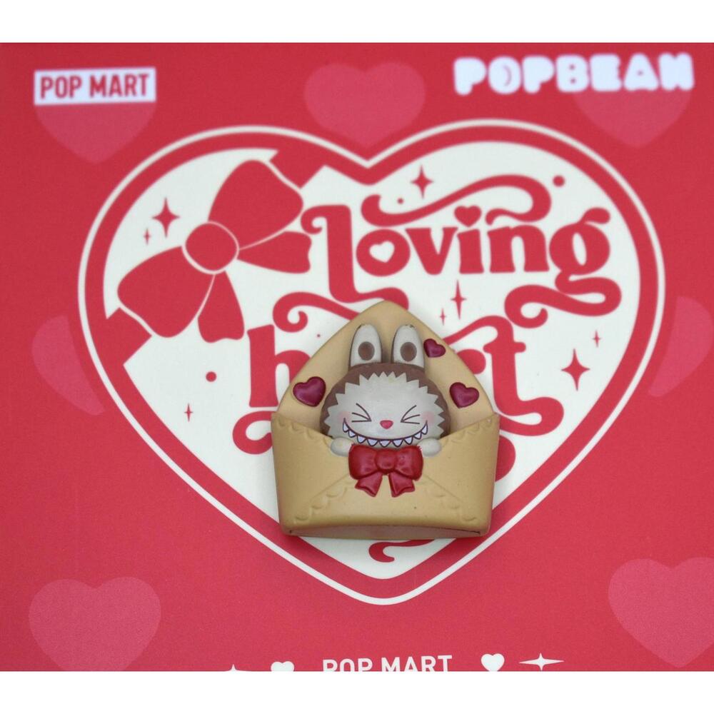 Pop Mart Pop Bean Loving Heart The Monsters Labubu Envelope for Charms (A7)